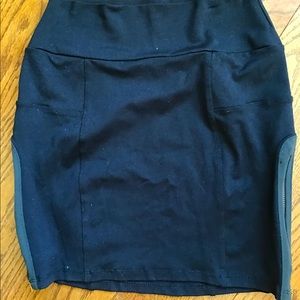 Black Lycra David Lerner skirt